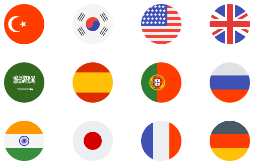 image depicting a grid showing flags of different countries