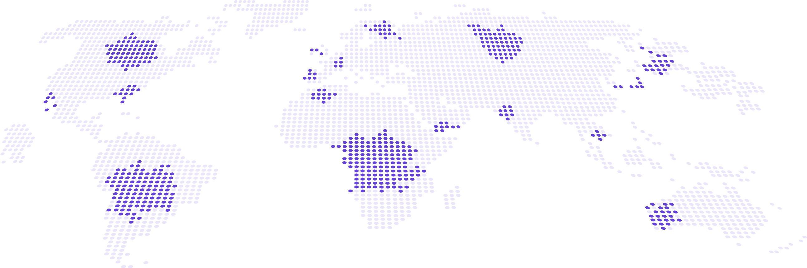 image depiciting the world map in the form of dots